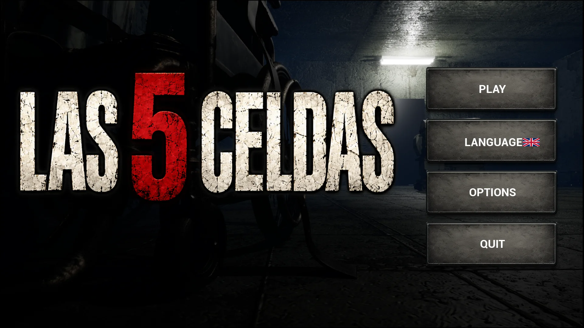 Main menu for Las 5 Celdas